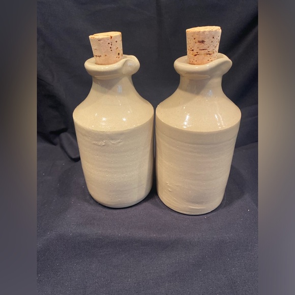 Oil and Vinegar set vintage Pearson‘s of Chesterfield stoneware pottery - Picture 5 of 13